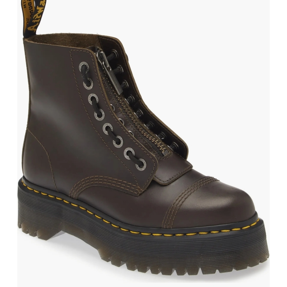 Dr Martens Sinclair Platform Zipper Chelsea Boots Size 6 NWB